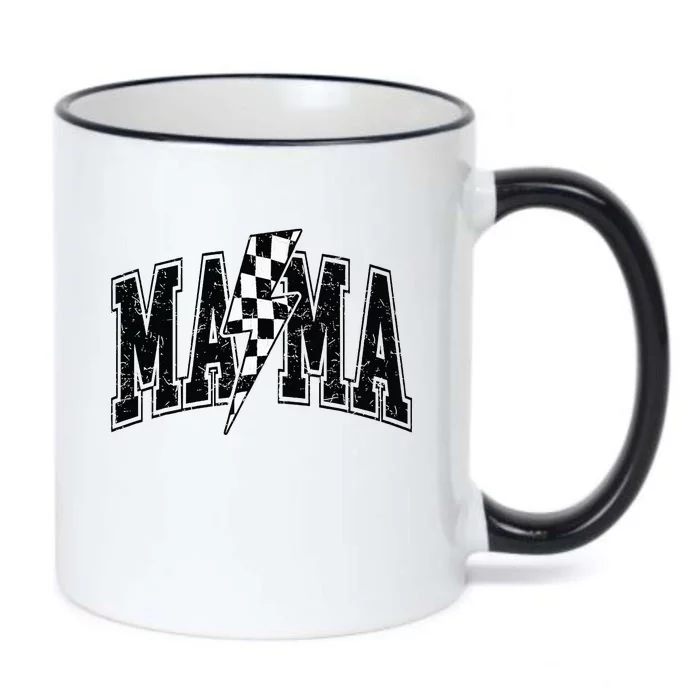 Checkered Mama Lightning Bolt MotherS Day For Mom Mother Black Color Changing Mug