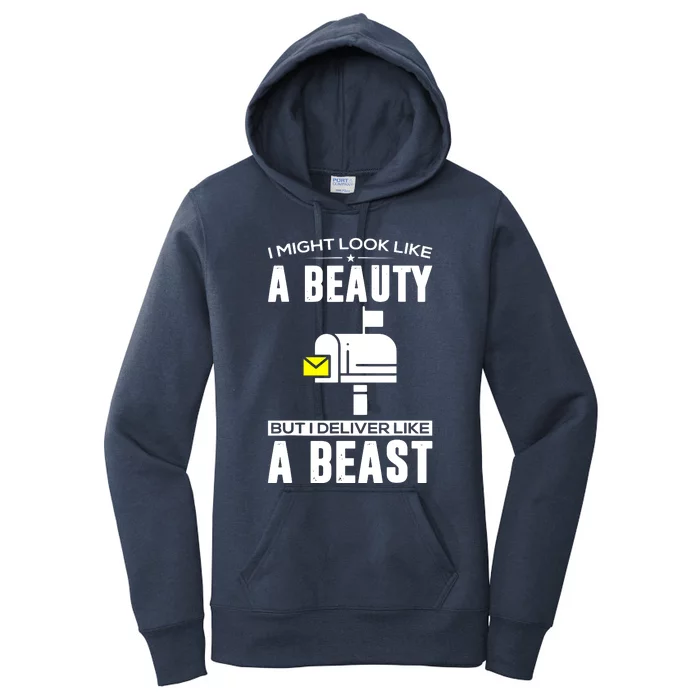 Cute Mail Lady Mail Carrier Postal Worker Women's Pullover Hoodie