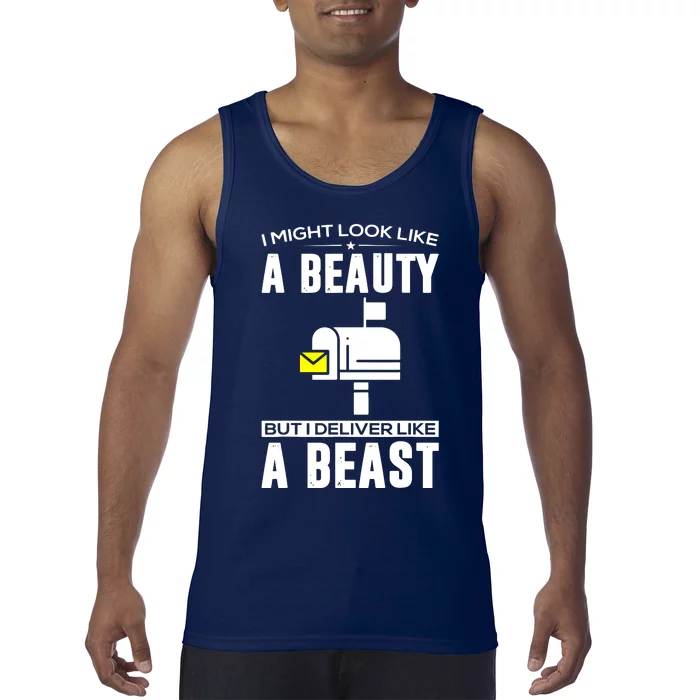 Cute Mail Lady Mail Carrier Postal Worker Tank Top