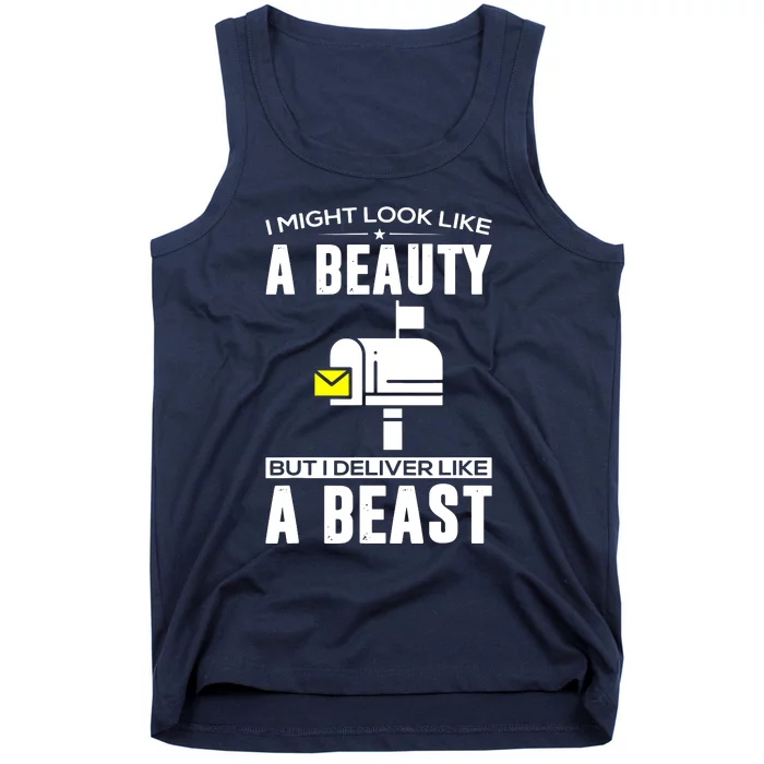 Cute Mail Lady Mail Carrier Postal Worker Tank Top