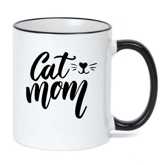 Cat Mom Lover Cute Gift Black Color Changing Mug