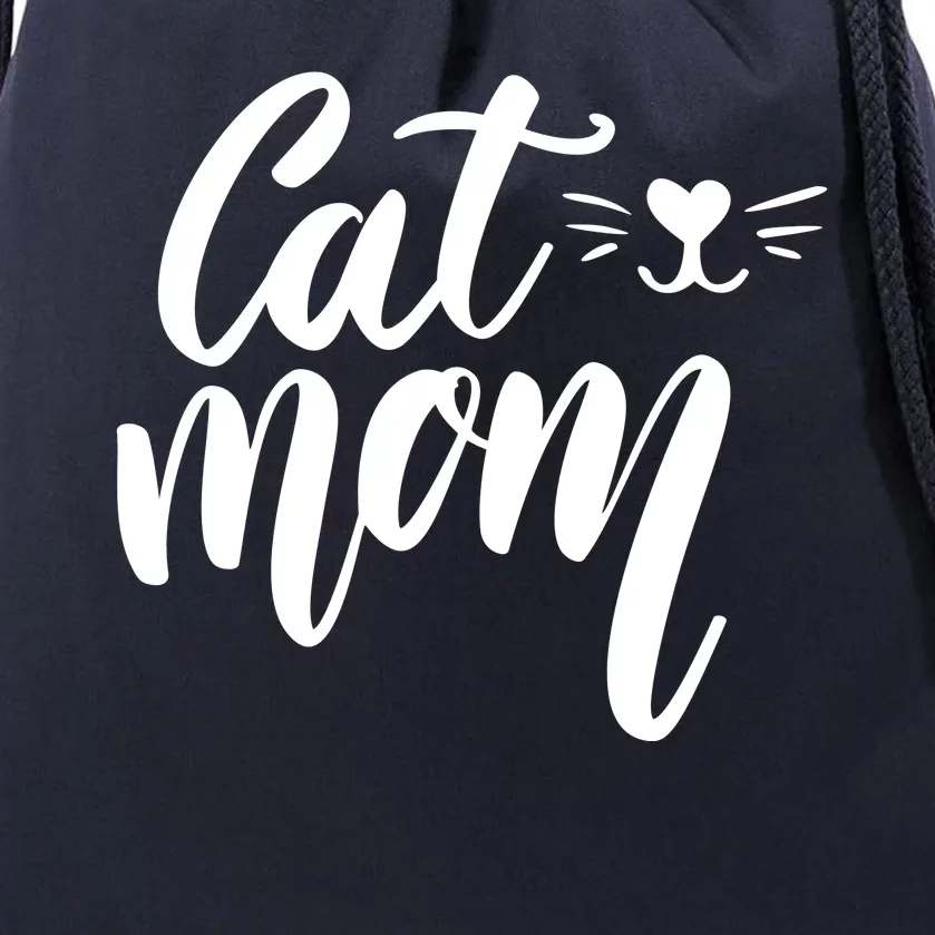 Cat Mom Lover Cute Gift Drawstring Bag