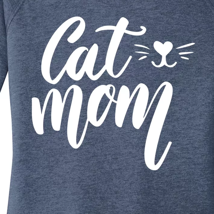 Cat Mom Lover Cute Gift Women's Perfect Tri Tunic Long Sleeve Shirt