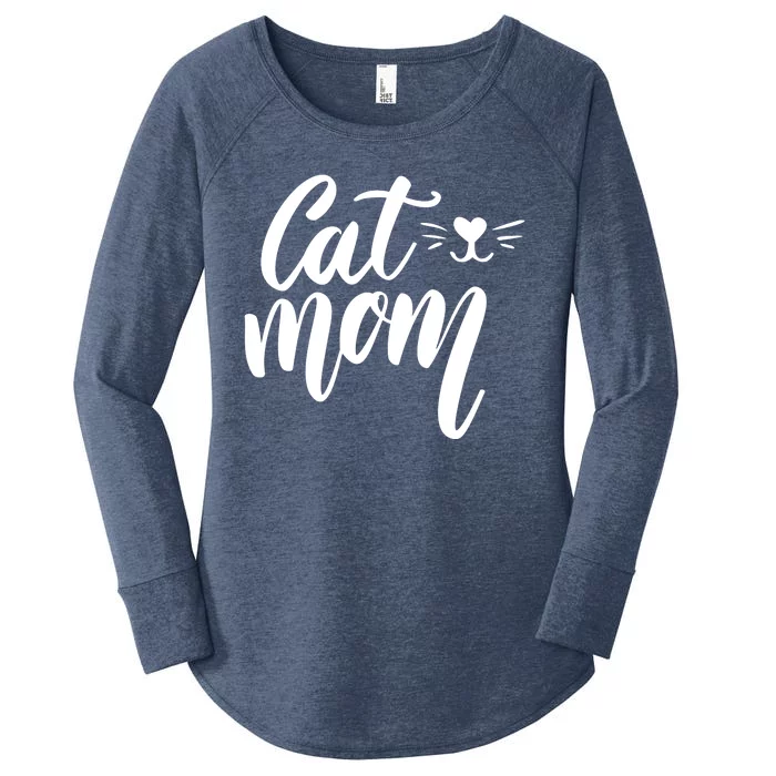 Cat Mom Lover Cute Gift Women's Perfect Tri Tunic Long Sleeve Shirt