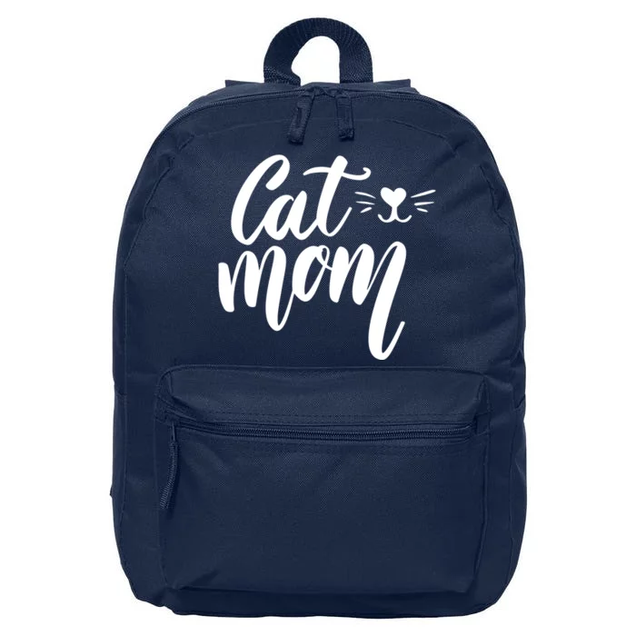 Cat Mom Lover Cute Gift 16 in Basic Backpack