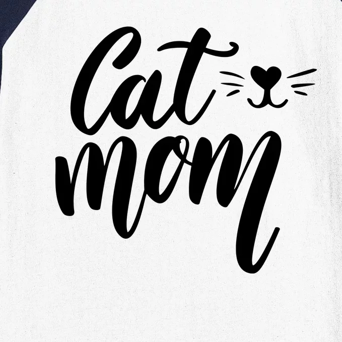 Cat Mom Lover Cute Gift Baseball Sleeve Shirt