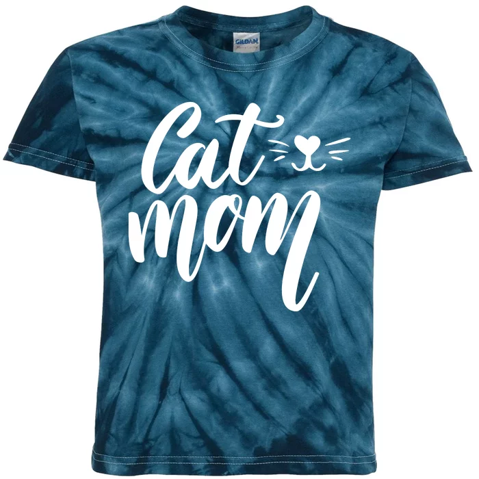 Cat Mom Lover Cute Gift Kids Tie-Dye T-Shirt