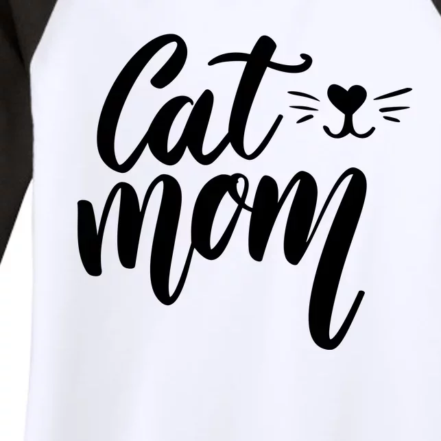 Cat Mom Lover Cute Gift Women's Tri-Blend 3/4-Sleeve Raglan Shirt