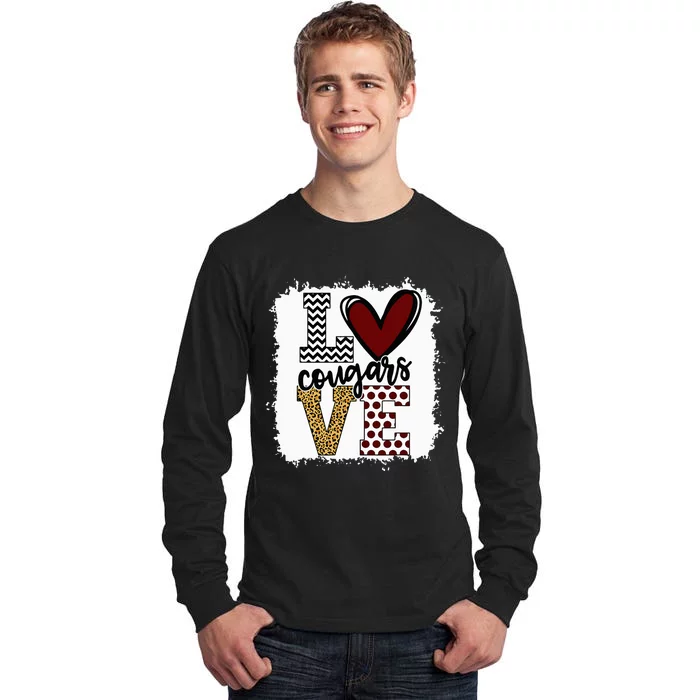 Cougars Mascot Love  School Spirit Fantastic Gifts Tall Long Sleeve T-Shirt