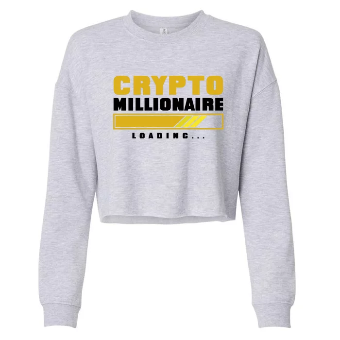 Crypto Millionaire Loading Cropped Pullover Crew