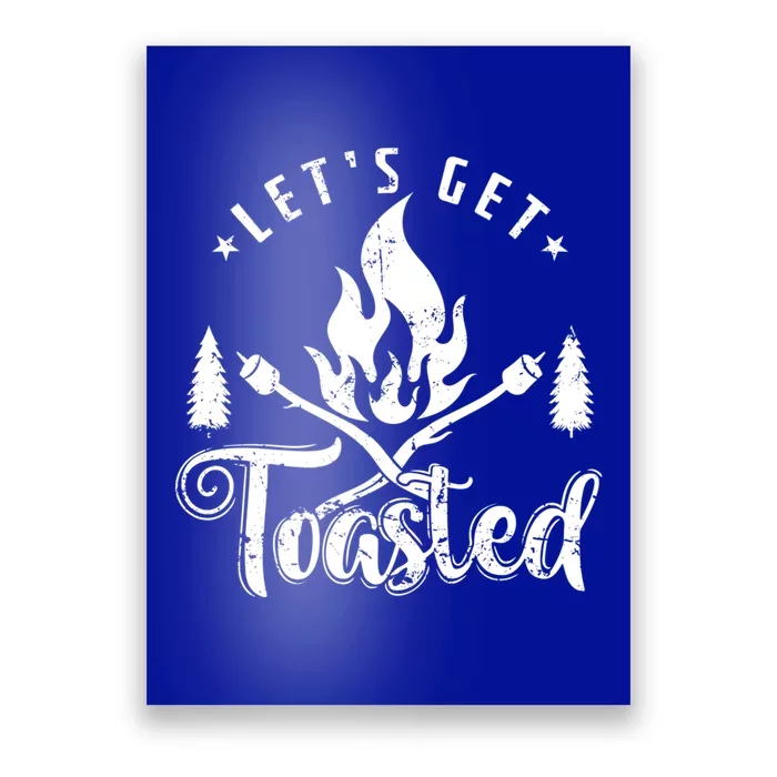 Camping Marshmallow "Let`s Get Toasted" Meaningful Gift Poster