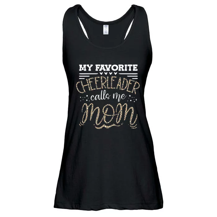 Cheerleading Mother Leopard Cheetah Print Cheer Mom Ladies Essential Flowy Tank