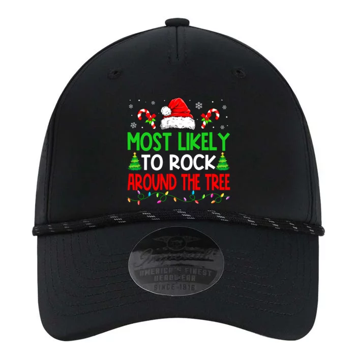 Christmas Most Likely To Rock Around The Tree Xmas Great Gift Performance The Dyno Cap