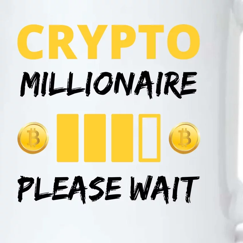 Cryptocurrency Millionaire Loading Please Wait Funny Black Color Changing Mug