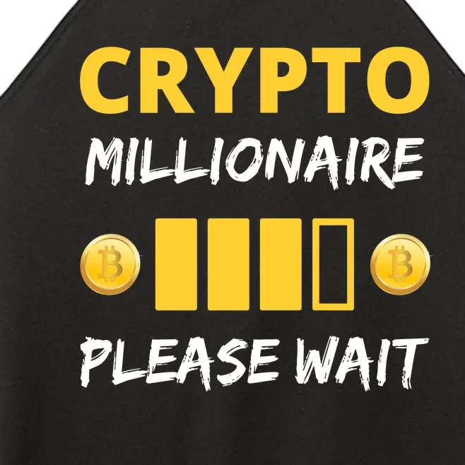 Cryptocurrency Millionaire Loading Please Wait Funny Women’s Perfect Tri Rocker Tank