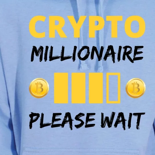 Cryptocurrency Millionaire Loading Please Wait Funny Unisex Surf Hoodie