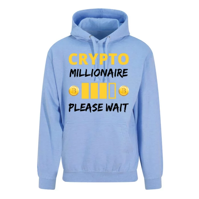 Cryptocurrency Millionaire Loading Please Wait Funny Unisex Surf Hoodie