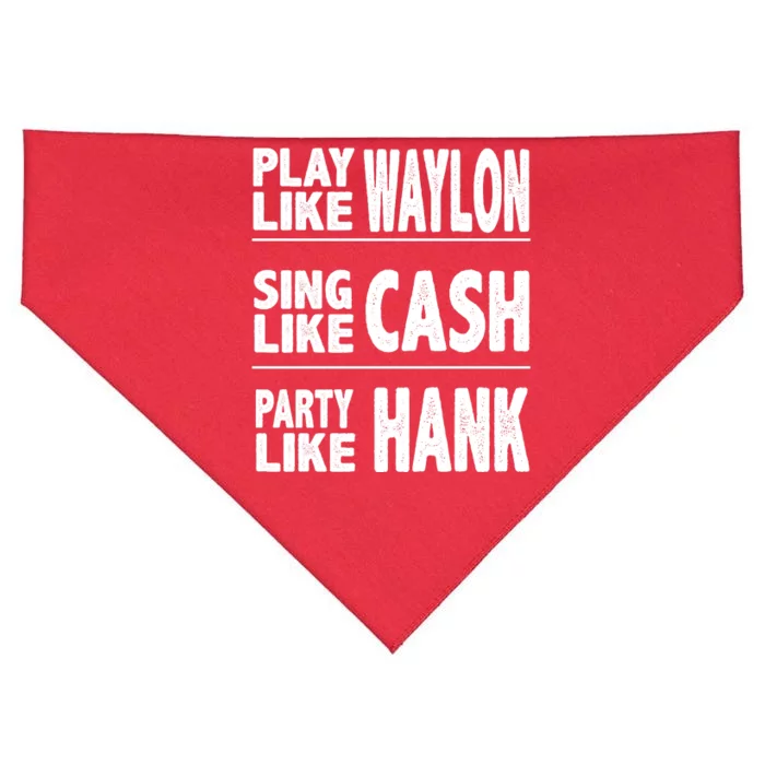 Country Music Lover USA-Made Doggie Bandana