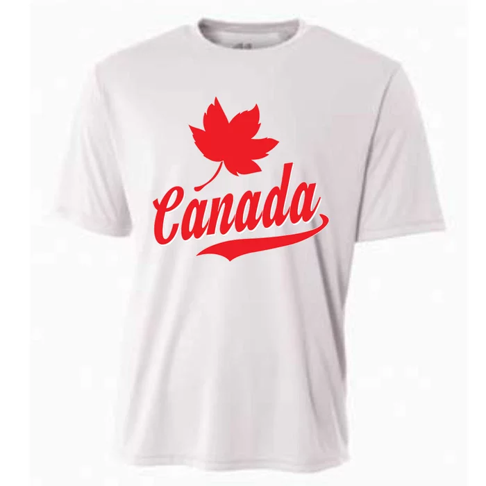 Canadian Maple Leaf Country Canada Cooling Performance Crew T-Shirt