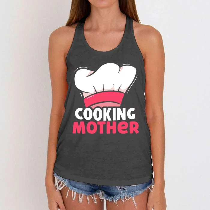 Cooking Mother Lover Hobby Cook Cooks Mom Mommy Mama Cute Gift Women's Knotted Racerback Tank