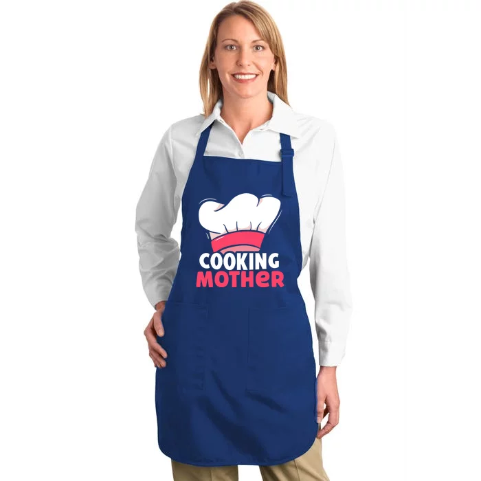 Cooking Mother Lover Hobby Cook Cooks Mom Mommy Mama Cute Gift Full-Length Apron With Pocket