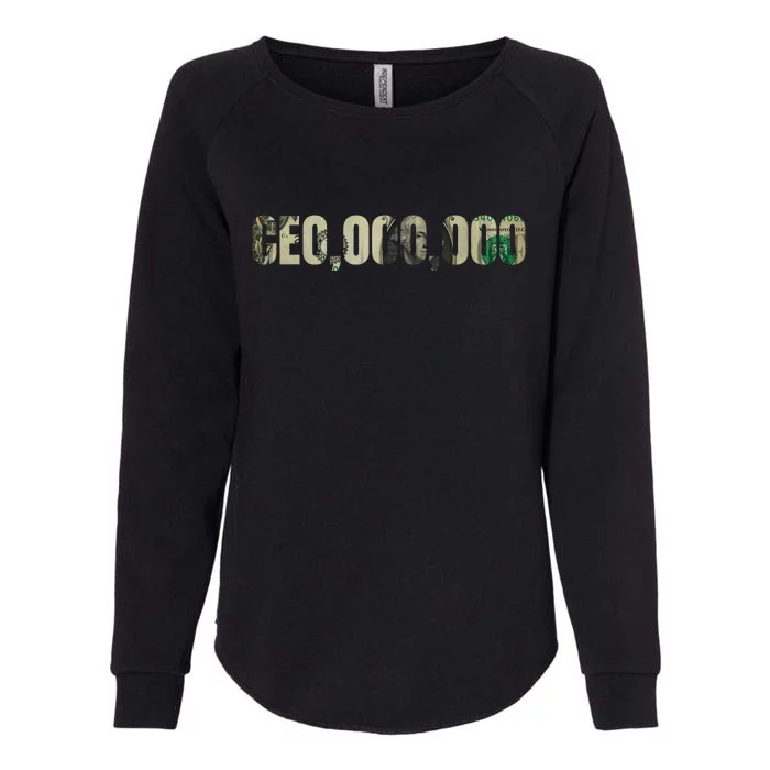 CEO Money Logo Womens California Wash Sweatshirt