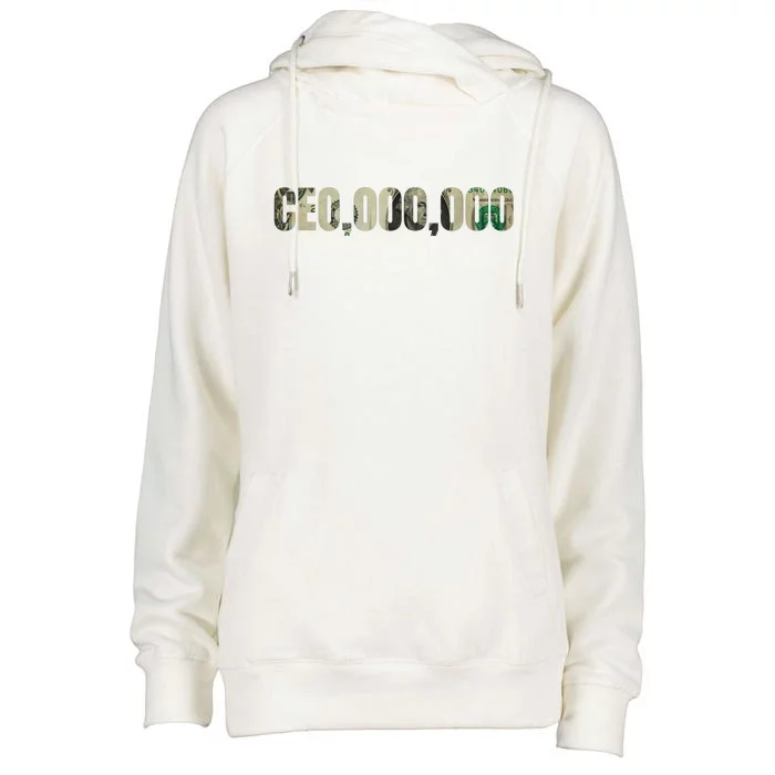 CEO Money Logo Womens Funnel Neck Pullover Hood