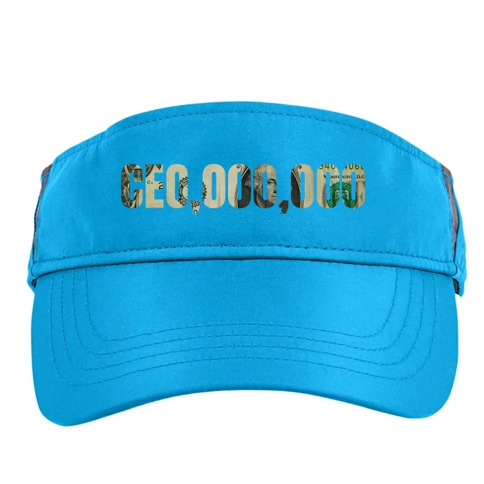 CEO Money Logo Adult Drive Performance Visor