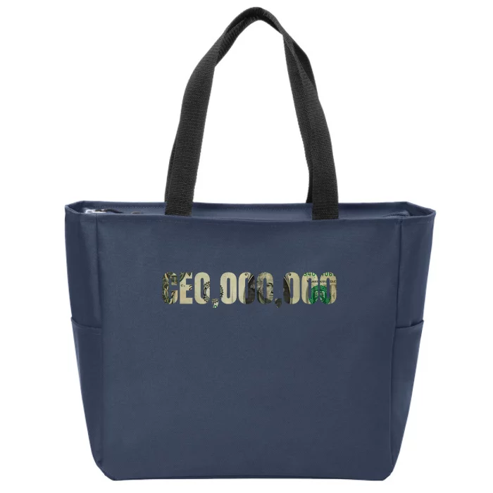 CEO Money Logo Zip Tote Bag