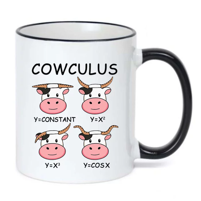 Cowculus Math Lovers Funny Cow Calculus Math Teacher Gift Black Color Changing Mug