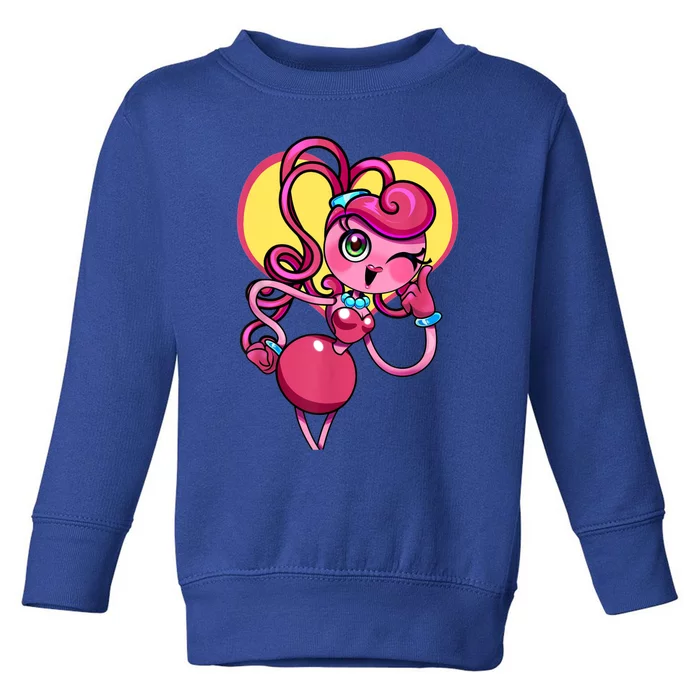 Cute Mommy Legs In The Heart Poppys Game Play Times For Kids Toddler Sweatshirt