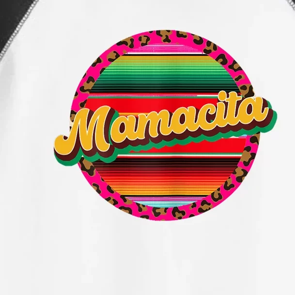 Cool Mamacita Mexican Mom Leopard Serape Cinco De Mayo Funny Gift Toddler Fine Jersey T-Shirt