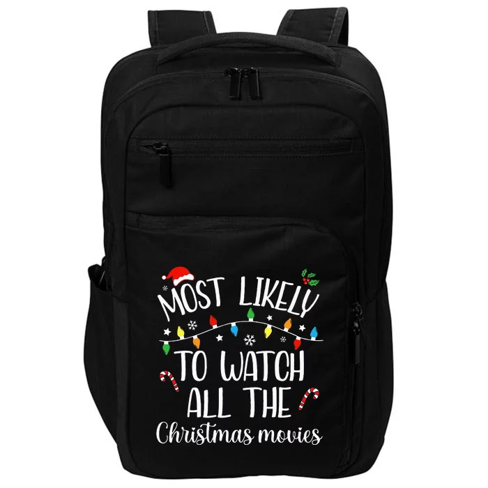 Christmas Movie Marathon Family Pajama Set Impact Tech Backpack