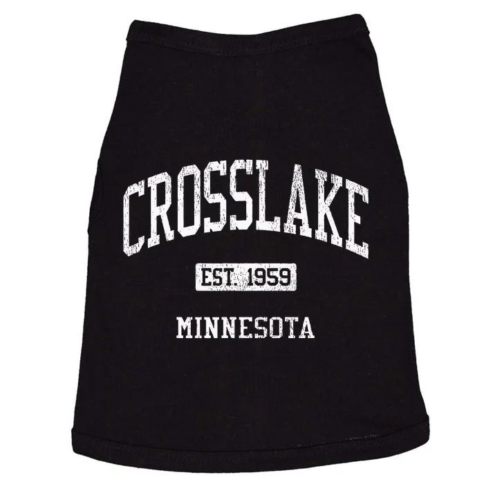 Crosslake Minnesota Mn Js04 Vintage Athletic Sports Doggie Tank