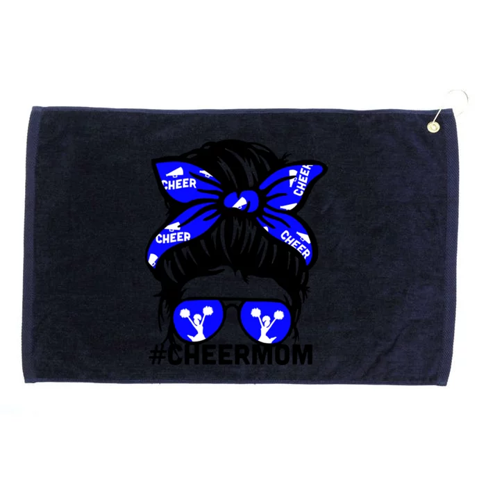 Cheer Mother Mama Parents Gift Cheerleading Mom Messy Bun Cute Gift Grommeted Golf Towel