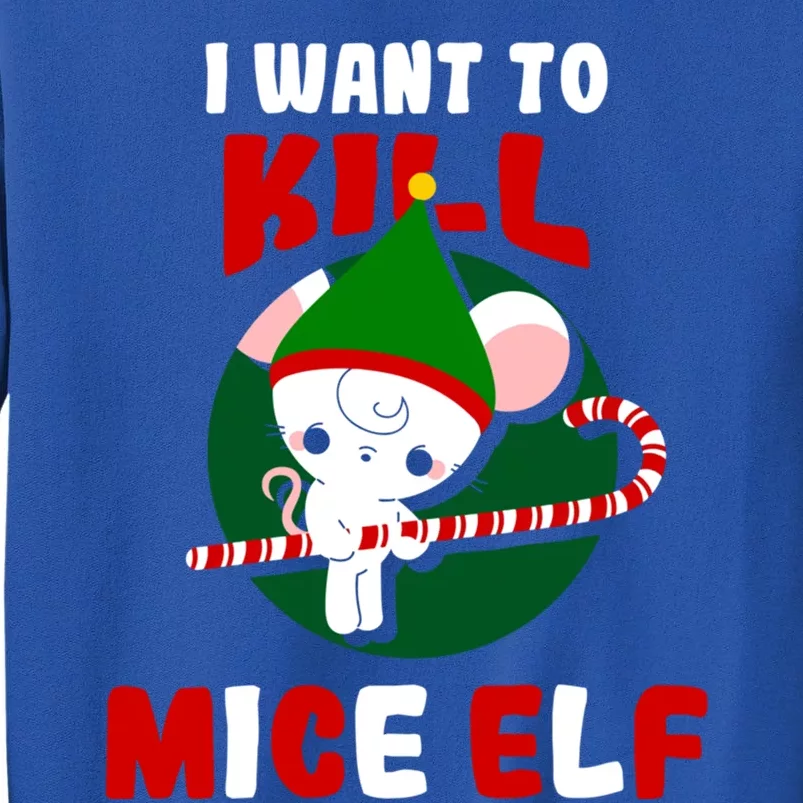 Christmas Mouse Mice Elf Funny Gift Tall Sweatshirt