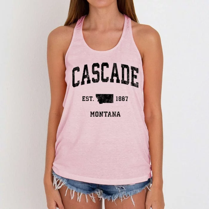 Cascade Montana Mt Vintage Athletic Women's Knotted Racerback Tank