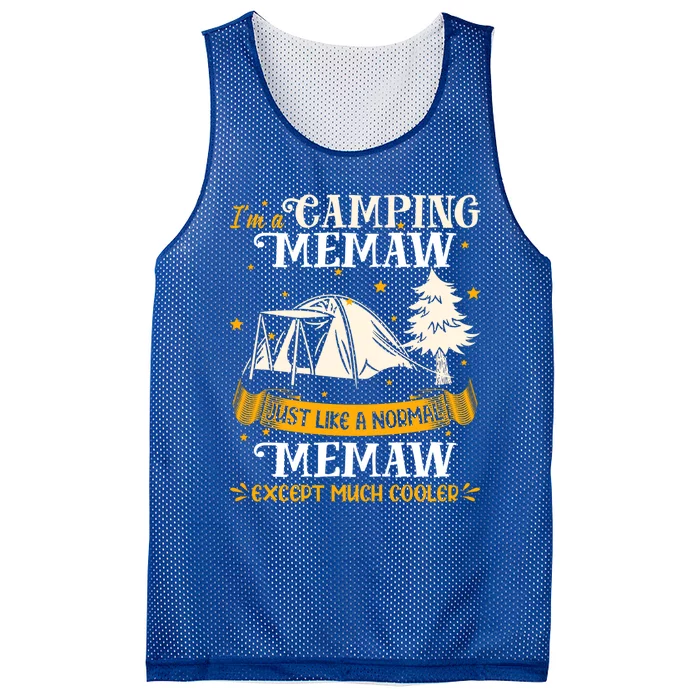 Camping Memaw Much Cooler Gift For Memaw Gift Mesh Reversible Basketball Jersey Tank