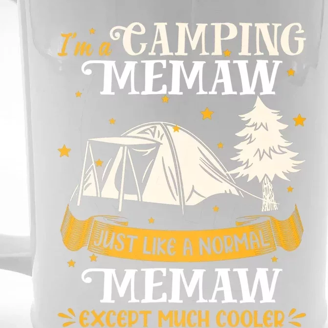 Camping Memaw Much Cooler Gift For Memaw Gift Front & Back Beer Stein