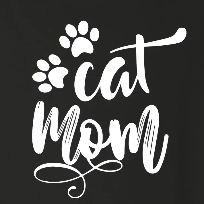 Cat Mom Mama Women Funny Retro Clothes Paw Toddler Long Sleeve Shirt