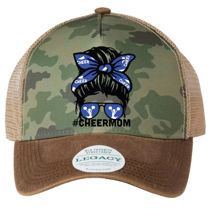 Cheer Mother Mama Parents Gift Cheerleading Mom Messy Bun Legacy Tie Dye Trucker Hat