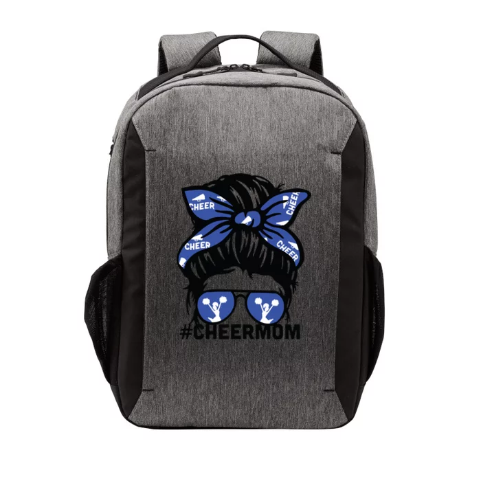 Cheer Mother Mama Parents Gift Cheerleading Mom Messy Bun Vector Backpack