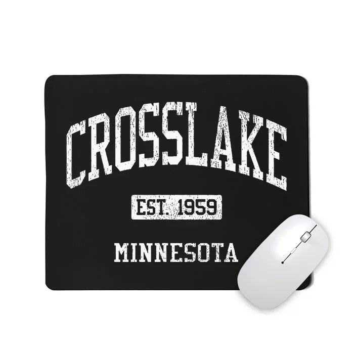 Crosslake Minnesota Mn Js04 Vintage Athletic Sports Mousepad