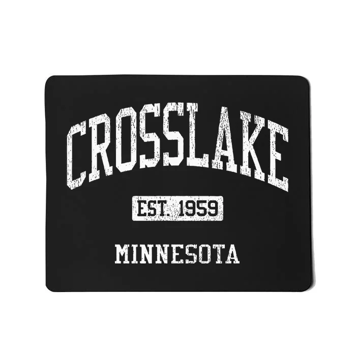 Crosslake Minnesota Mn Js04 Vintage Athletic Sports Mousepad