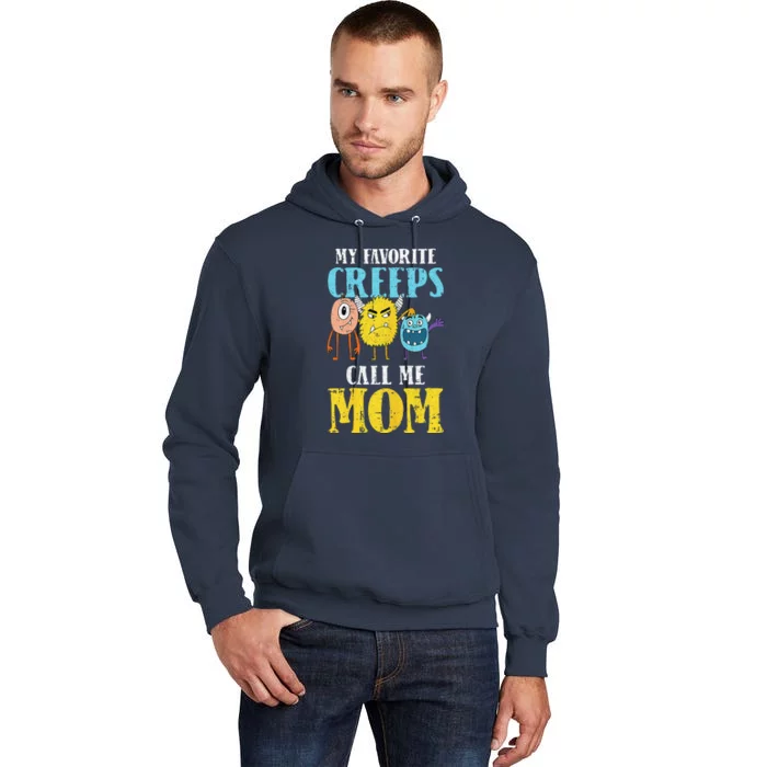 Calls Me Mom Lazy Halloween Costume Funny Creeps Monsters Tall Hoodie