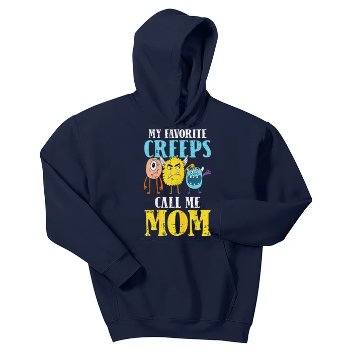 Calls Me Mom Lazy Halloween Costume Funny Creeps Monsters Kids Hoodie