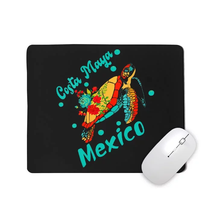 Costa Maya Mexico Turtle Sea Tropical Souvenir Travel Mousepad