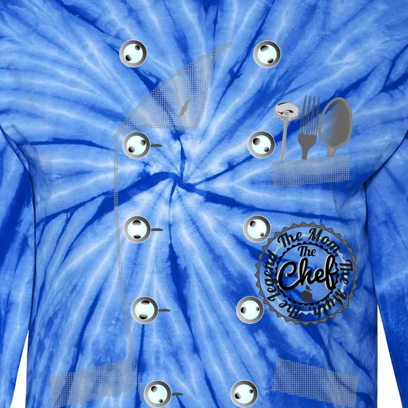 Chef Mom Myth Legend Funny Cook Jacket Imitation Funny Gift Tie-Dye Long Sleeve Shirt