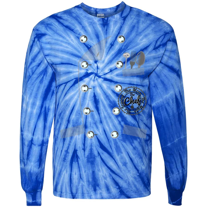 Chef Mom Myth Legend Funny Cook Jacket Imitation Funny Gift Tie-Dye Long Sleeve Shirt