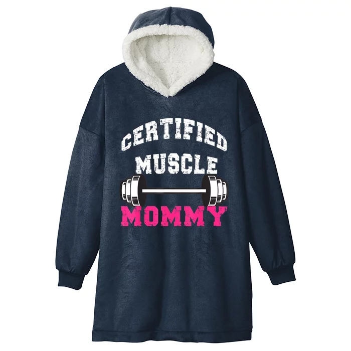 Certified Muscle Mommy Pump Cover Hooded Wearable Blanket